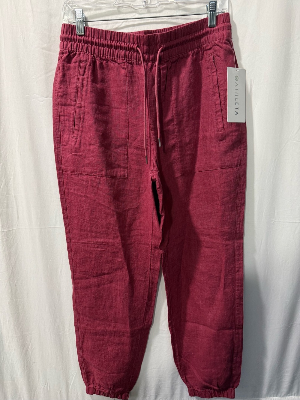 Athleta Maroon Drawstring Joggers